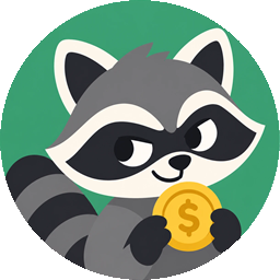 Bandit, o guaxinim do Cashcoon